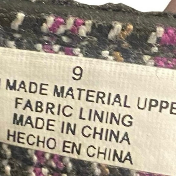 FLOJOS "Maddy" Women’s Flip Flop Sandals, Size 9,  Fabric Black/Lavender Lining - Picture 6 of 8